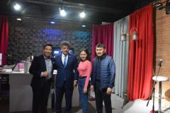 Manas TV ve Radyoda Ögrenci Karagorisi Birinci Ayana Filmi Yönetmeni ile söyleşi yapılıp,Festivalin tanıtımı anlatıldı